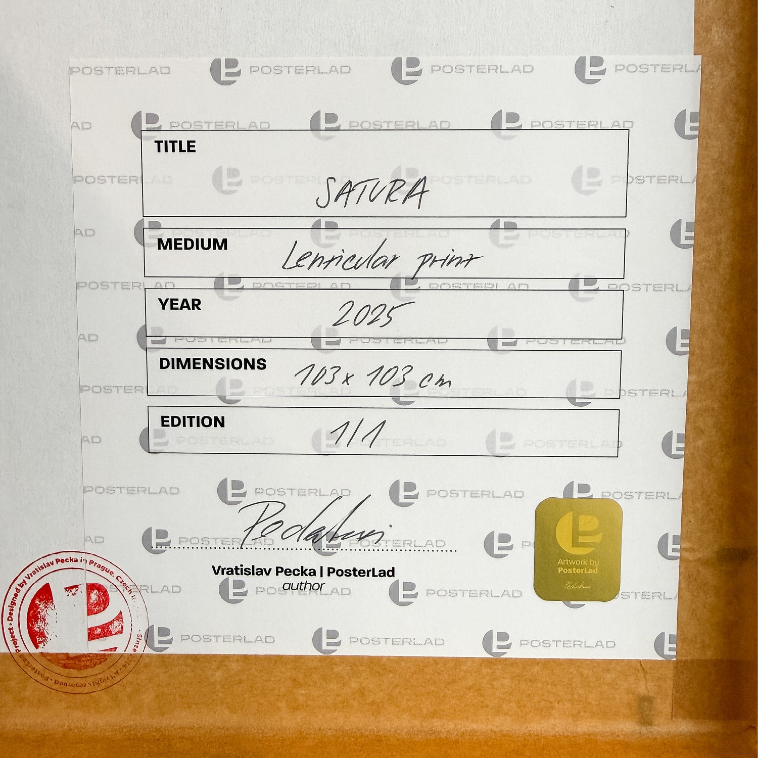 Satura – Edition of 1 – 100x100cm