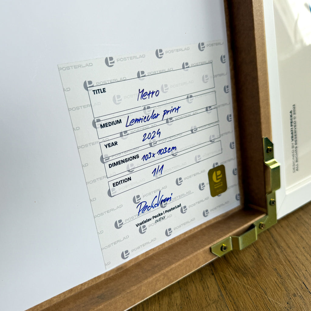 Metro – Edition of 1 – 100x100cm