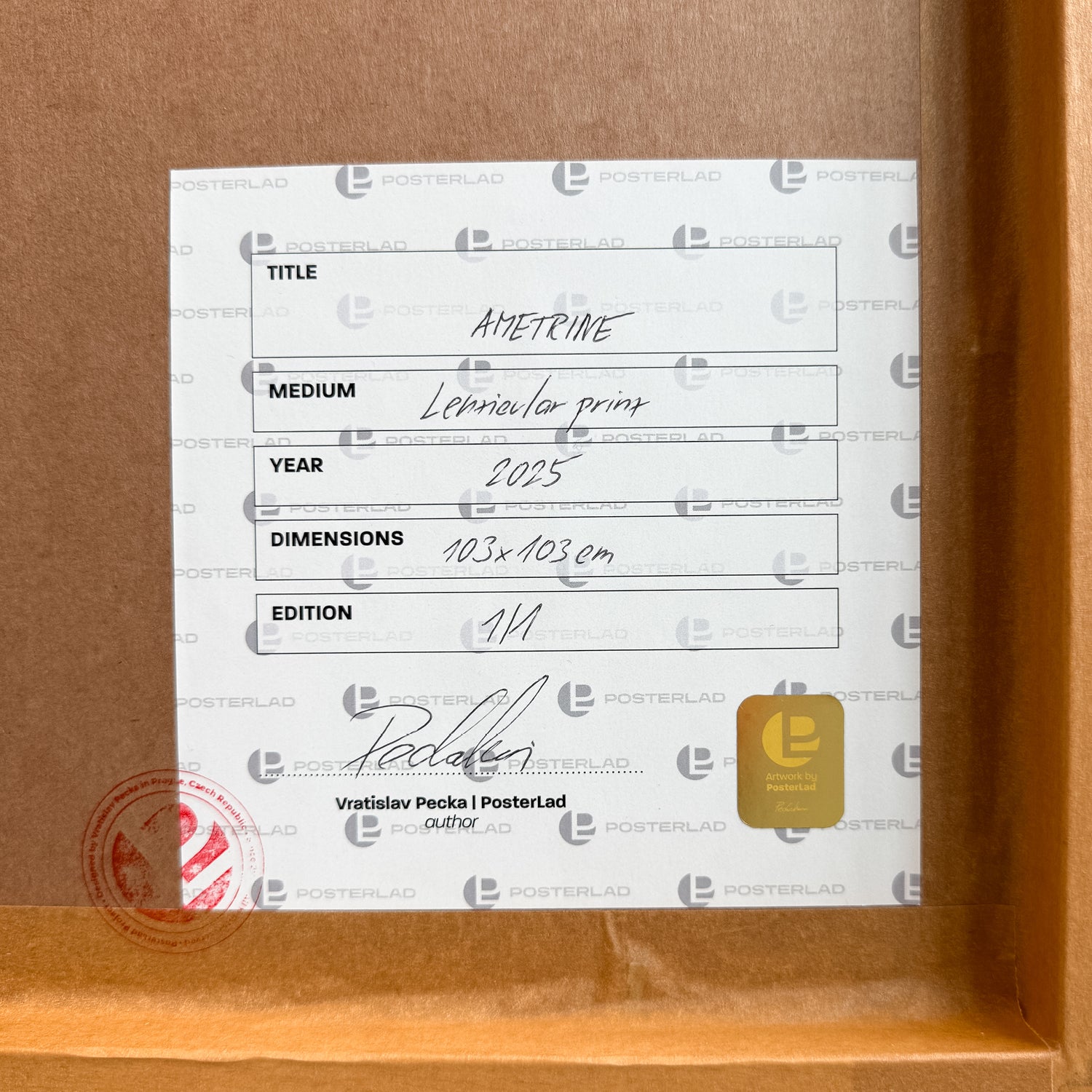 Ametrine – Edition of 1 – 100x100cm